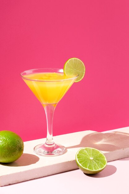 Delicious daiquiri with lime