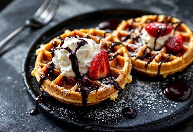 Delicious  dessert indoors