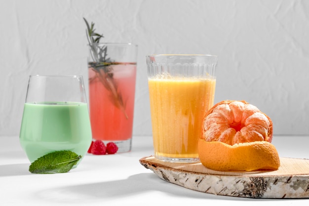 Delicious detox drinks composition