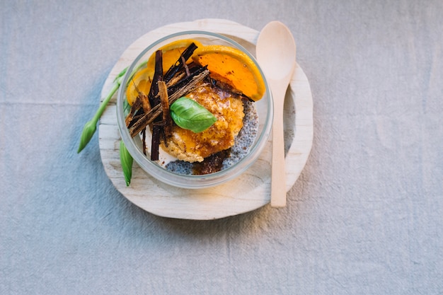 Delicious dish in bowl