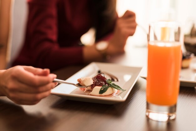 レストランでのおいしい料理