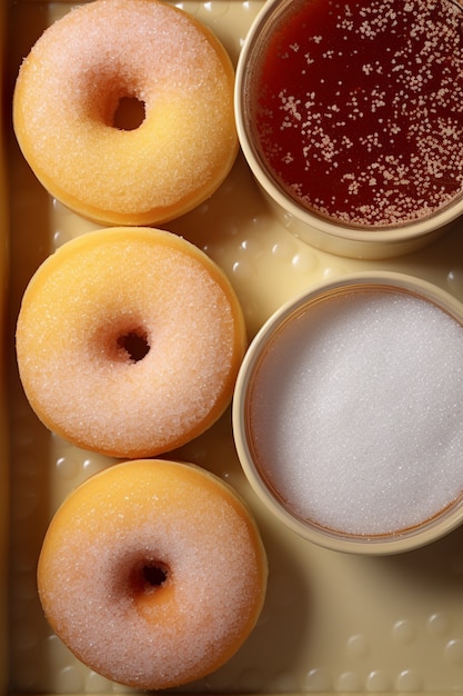 Free photo delicious donuts ai generated