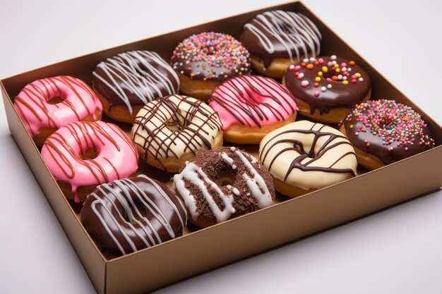 Delicious donuts arrangement