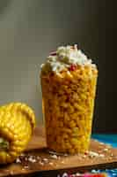 Free photo delicious esquites with spices