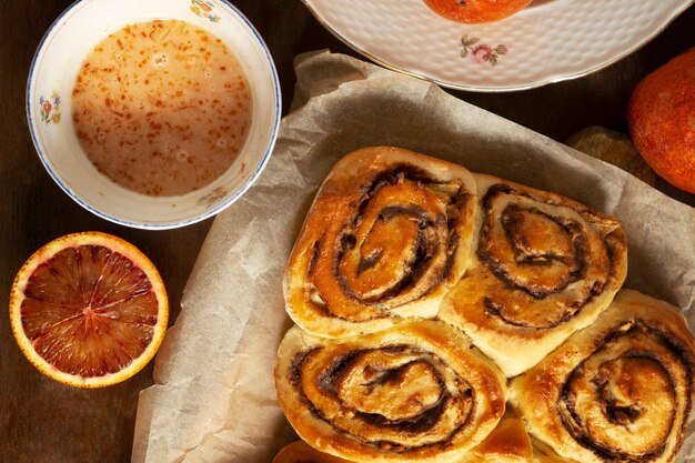 Delicious floral feast still life