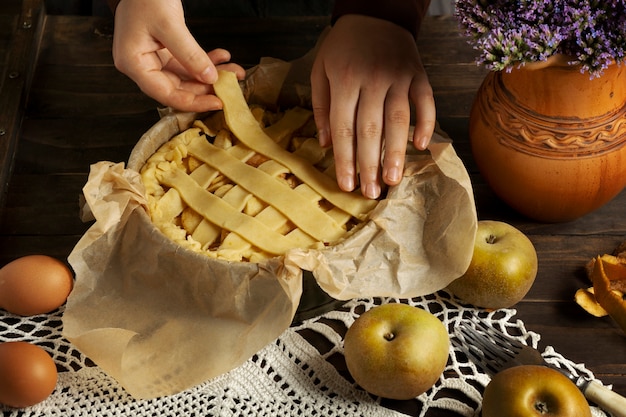 Free photo delicious floral feast still life