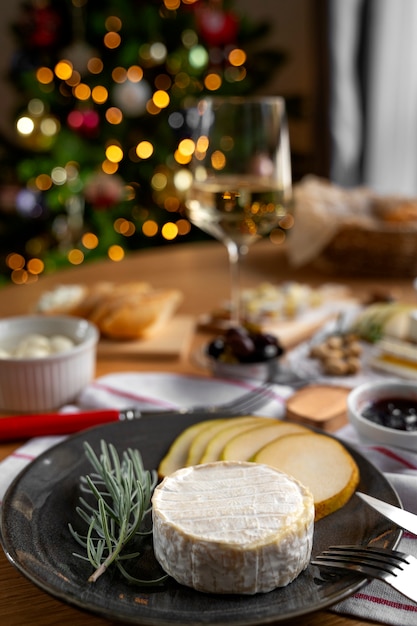 Delicious food on table arrangement