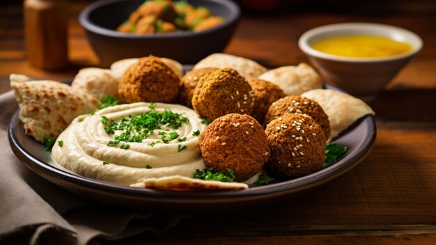 Delicious food on table