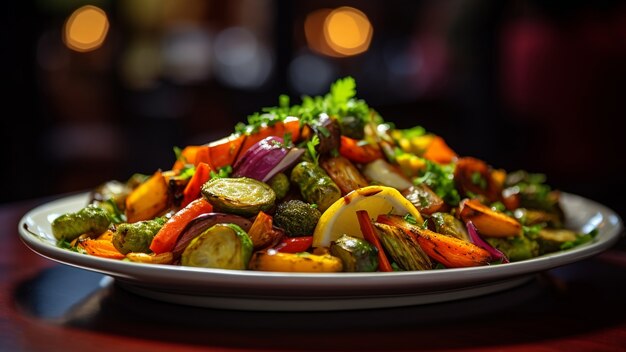 Delicious food on table