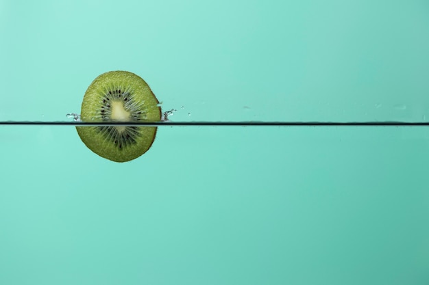 Delicious fresh kiwi in water