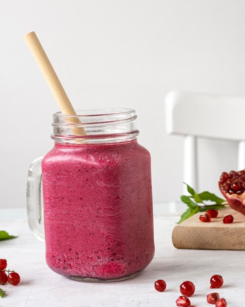 Delicious fruit smoothie