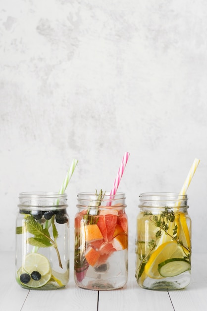 Delicious fruity drinks arrangement