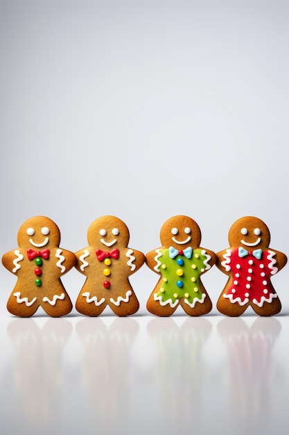 Free photo delicious gingerbread arrangement