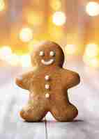 Free photo delicious gingerbread cookie