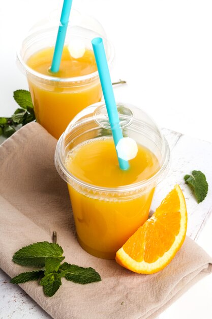 オレンジジュースのおいしいガラス