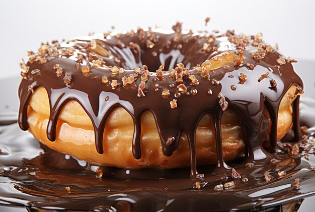 Delicious glazed doughnut