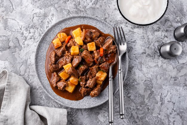 delicious goulash ready for dinner