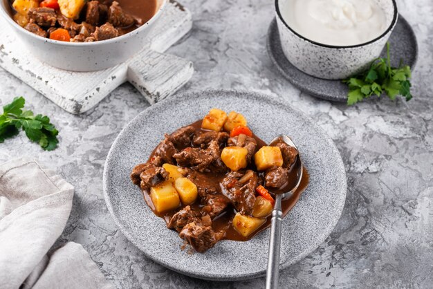 Delicious goulash ready for dinner