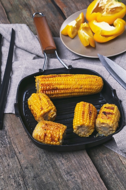 Delicious grilled corn