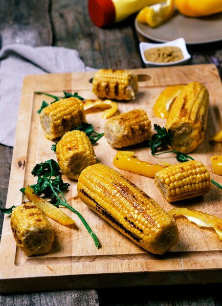 Delicious grilled corn