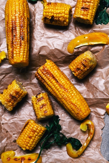 Delicious grilled corn