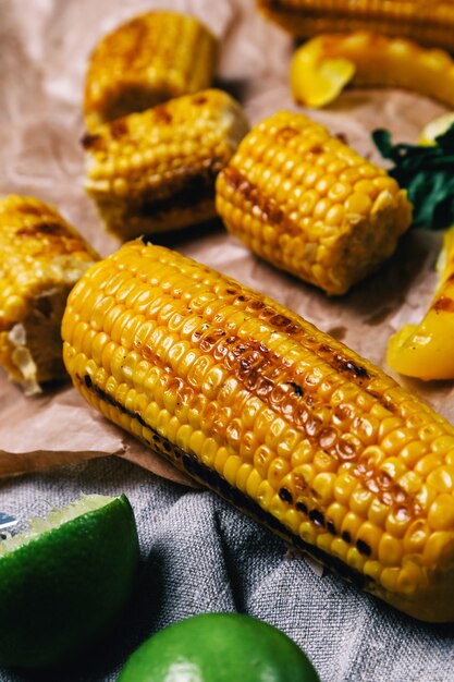 Delicious grilled corn