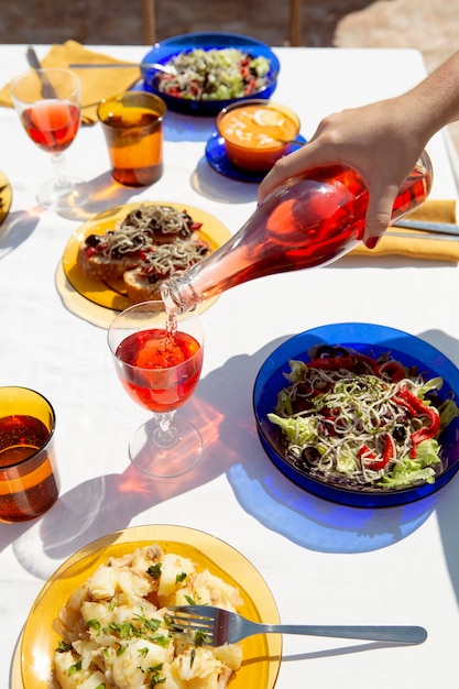 Delicious gulas dish assortment