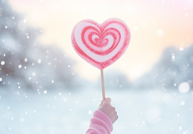 Delicious heart shaped candy