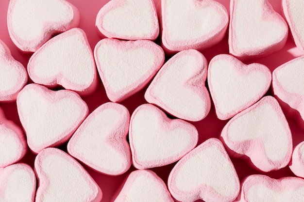 Delicious heart shaped sweets