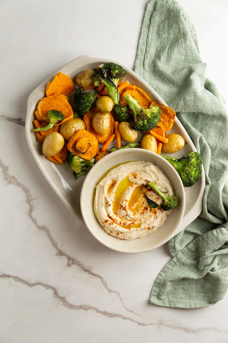 Free Photo delicious high protein vegan meal