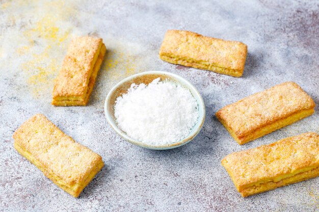 Delicious homemade coconut cookies.