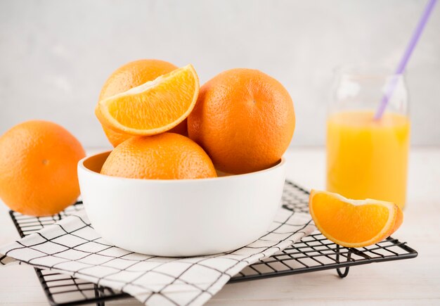 Delicious homemade orange juice