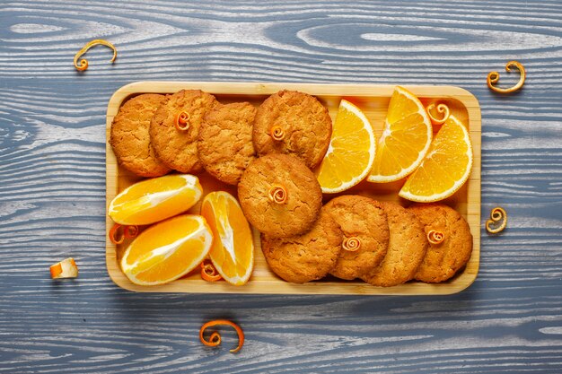 Delicious homemade orange zest cookies.