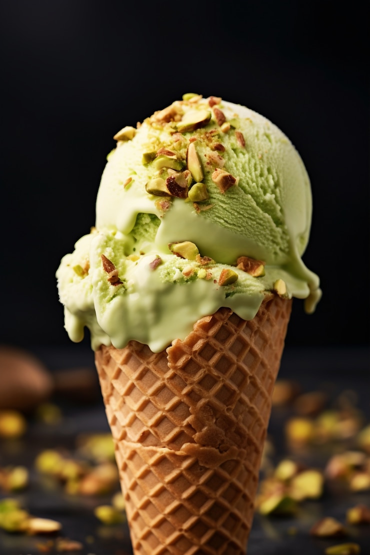 Free Photo delicious ice cream in studio