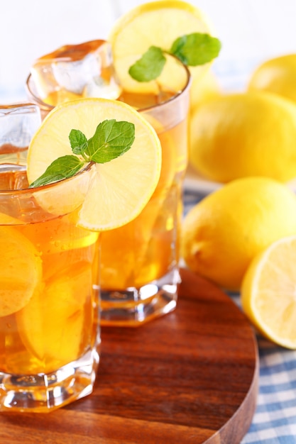 Free photo delicious iced tea