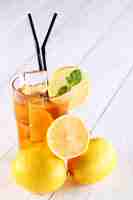 Free photo delicious iced tea