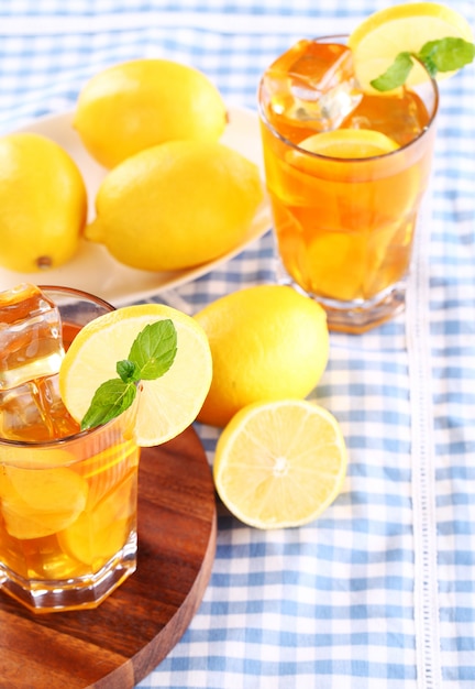 Free photo delicious iced tea