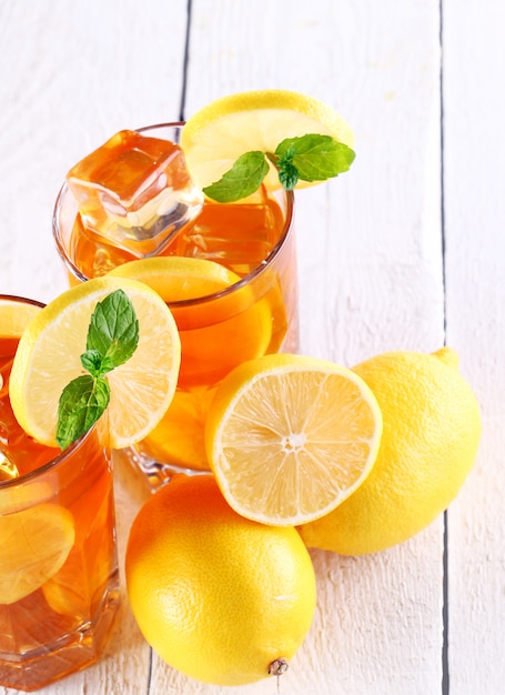 Free photo delicious iced tea