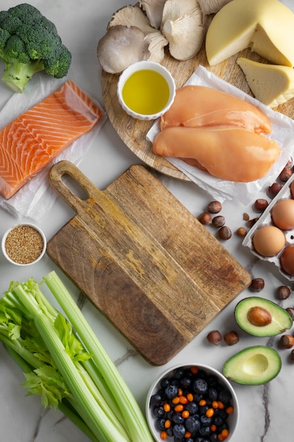 Delicious ingredients for keto diet