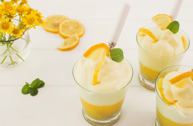 Delicious lemon layer dessert