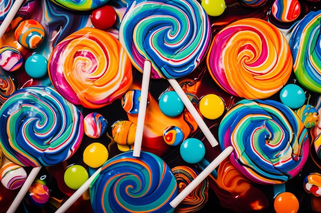 Delicious lollipops arrangement