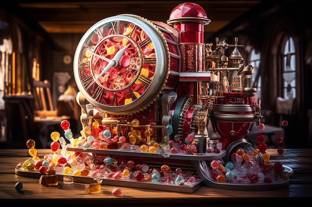 Free photo delicious machine with candy