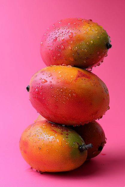 Foto gratuita una deliziosa natura morta di mango.