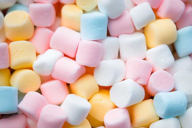 Delicious marshmallows arrangement