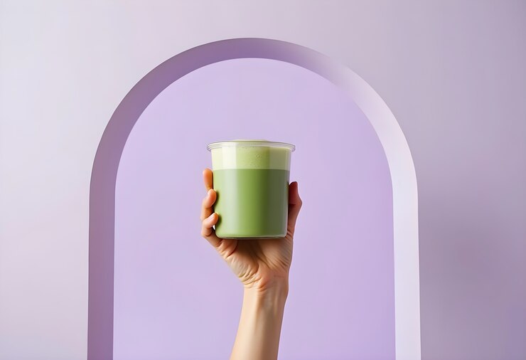 Free Photo delicious matcha tea scene