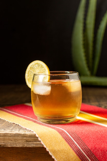 Free photo delicious mezcal beverage assortment