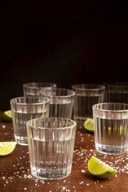 Delicious mezcal beverage assortment