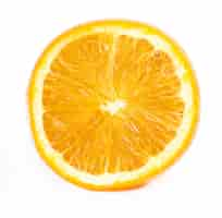 Free photo delicious orange on white