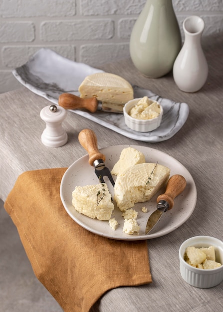 Deliziosa composizione di formaggio paneer