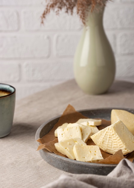 Delicious paneer cheese assortment